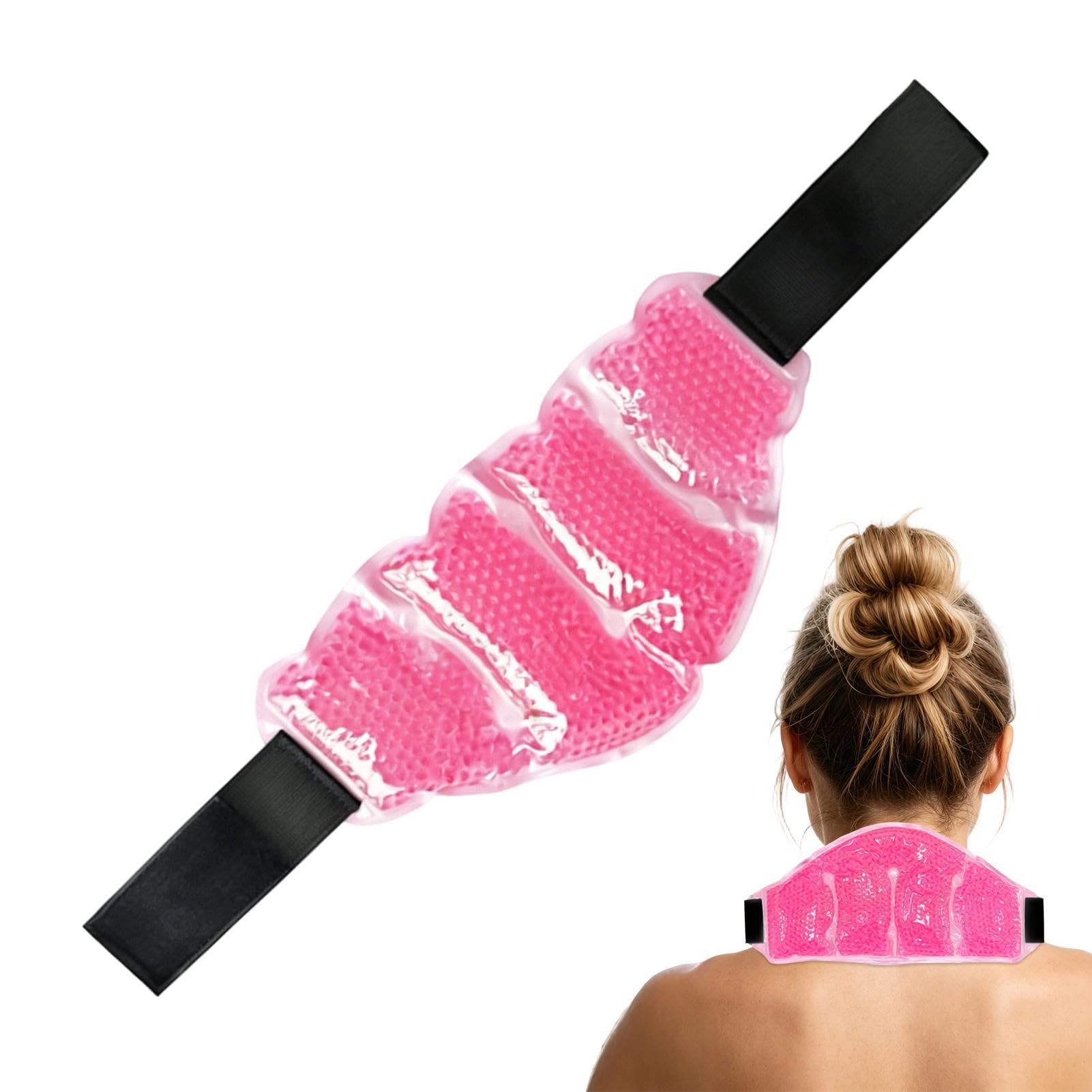 Neck Ice Pack - Hot and Cold Compress Sports Gear | Reusable Cooling Wrap for Shoulder | 385g PVC Flannel Material, Size Fits Most, Gym Workout Running