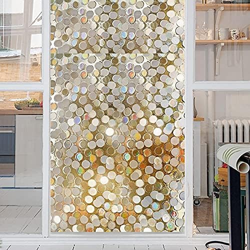 Decorative Window Film Glass Film Adhesive Window Film Removable Glass Film Decoration Glass Film Self-adhesive Window Decoration Glass Decor Privacy Window Film ( Color : Glass film , Size : 17.7 x 1