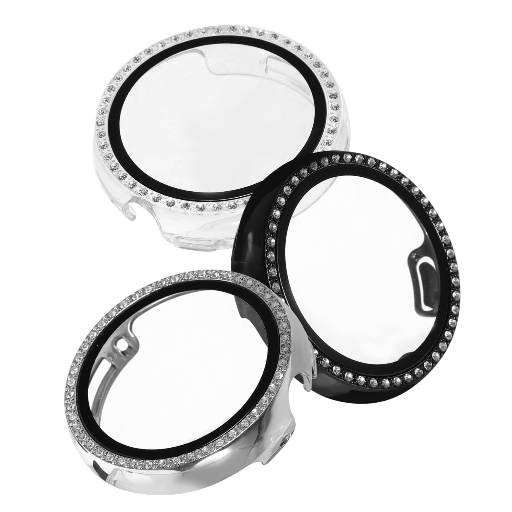 UKCOCO 12stücke Teiliges Watch Shell Mit Strasssteinen Kompatibel Mit Pixel Watch Robuste Schutzhülle Für Smartwatch Kratzfest Und Stoßsicher Installieren Transparent