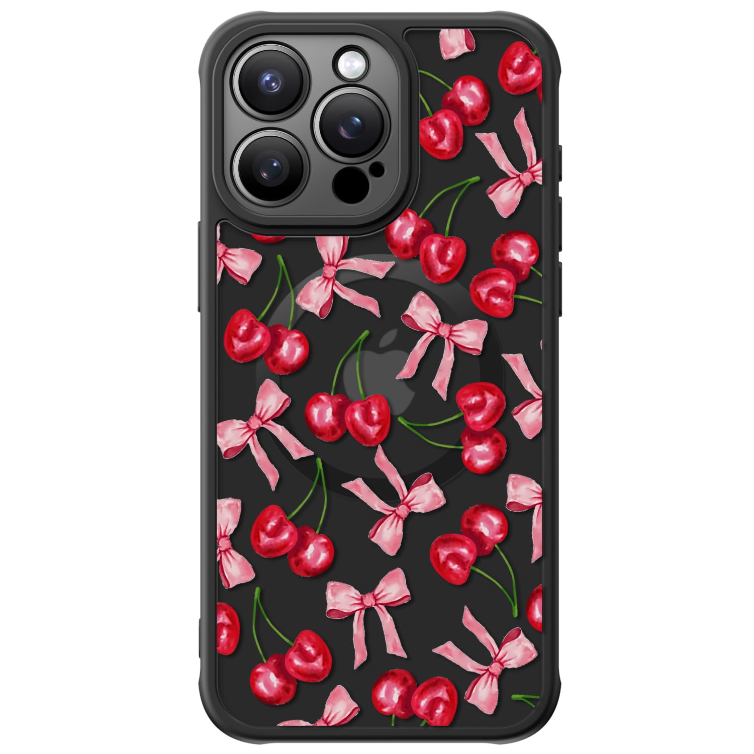 FUNMIKO Case for iPhone 14 Pro Max - Wireless Charging & Military-Grade Protection - Wildflower Design for Women Girls, Non-Slip Matte Cover