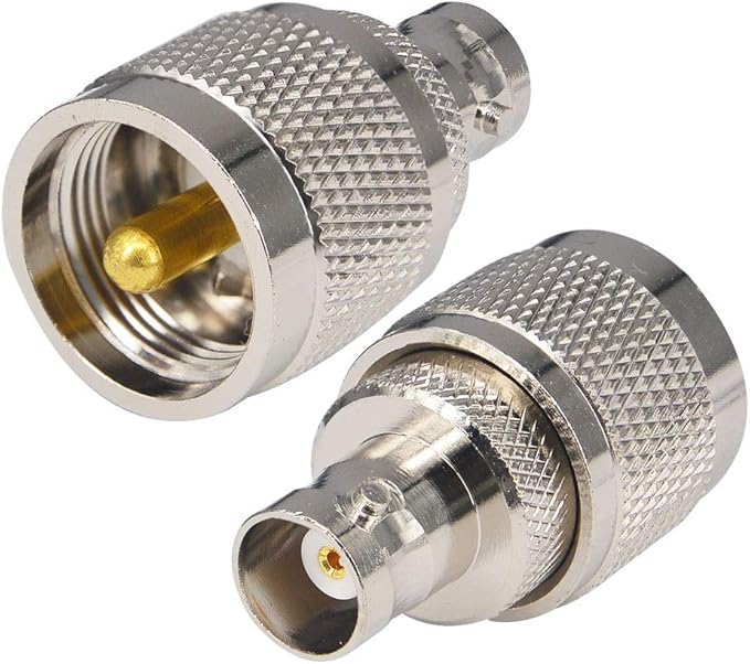 Adaptador BNC Hembra a UHF Macho 50 Ohm Pack de 2 miniatura 3