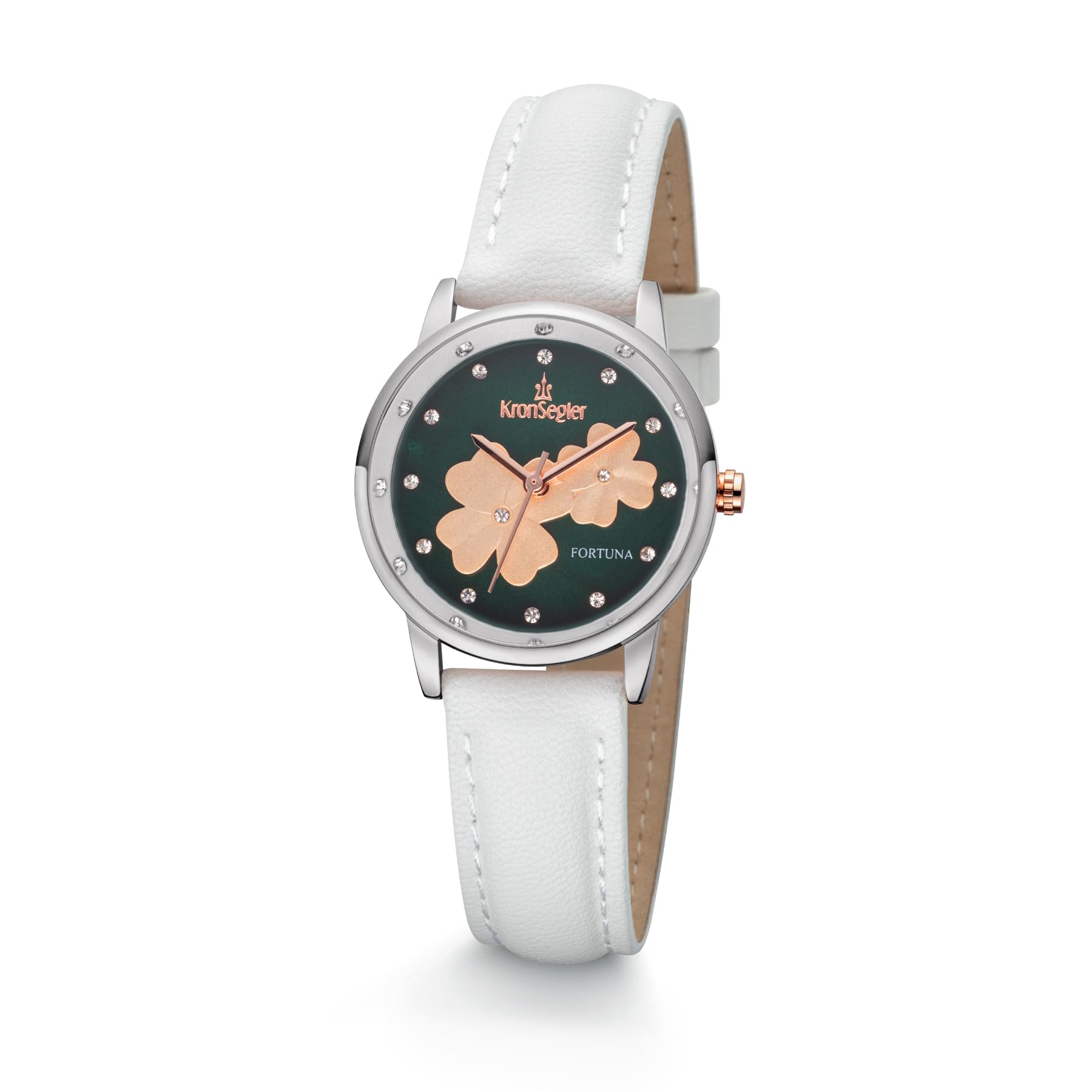 Kronsegler Fortuna Orologio da polso donna Vegan Acciaio Verde