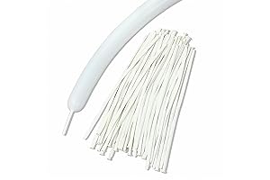 100 Pcs 260Q Balloon Twisting and Decoration White Long Latex Balloons, Fun...