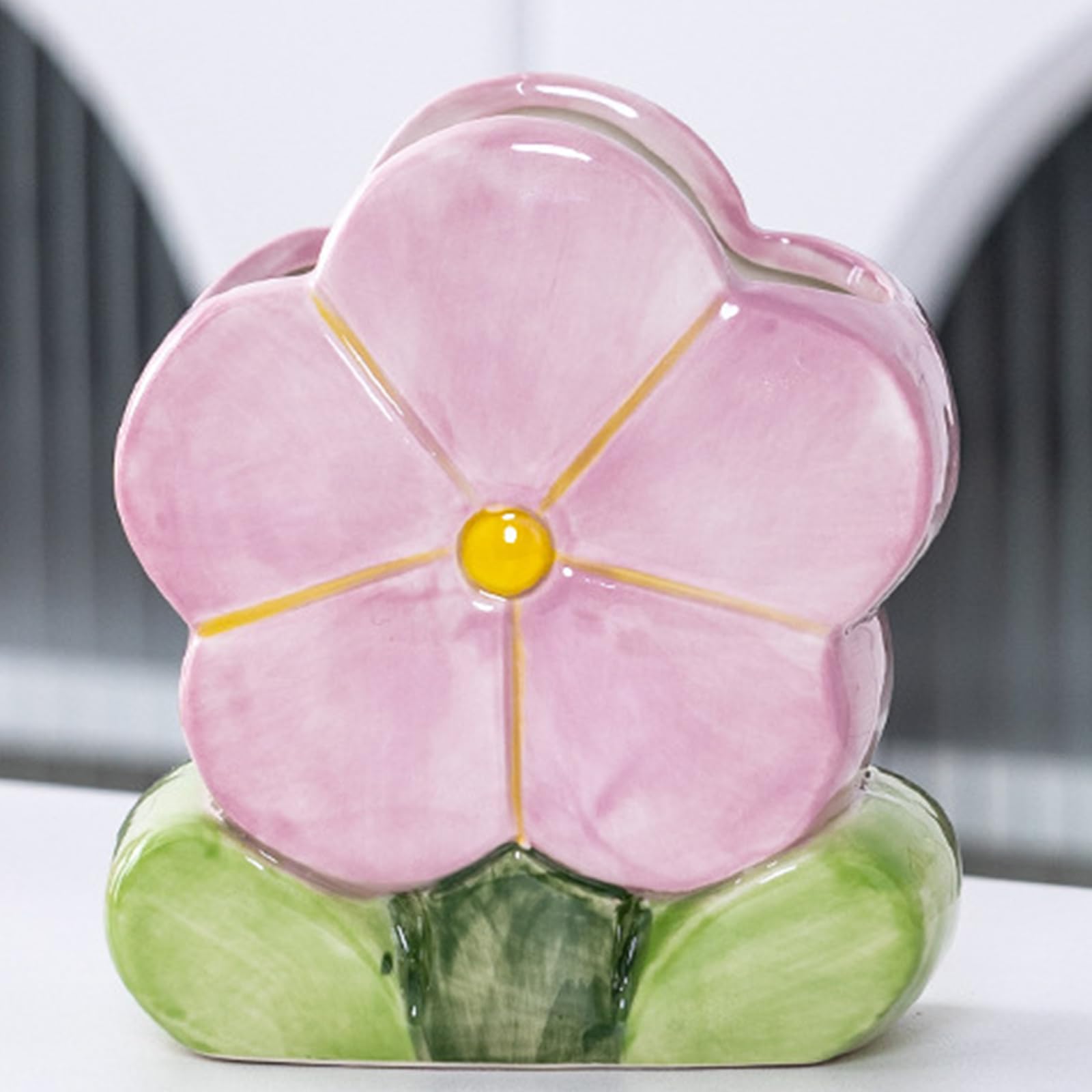 Busnos Stiftehalter Blume Zimmer Deko Cute Boho Style Kawaii Stiftehalter Lila Pen Holder Aesthetic Pinselhalter Stifte Organizer Schreibtisch Zubehör Geschenk für Frauen