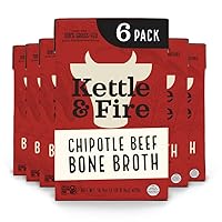 Vista 21 de Kettle & FIRE Caldo de Hueso de Res Chipotle, 16.9 oz
