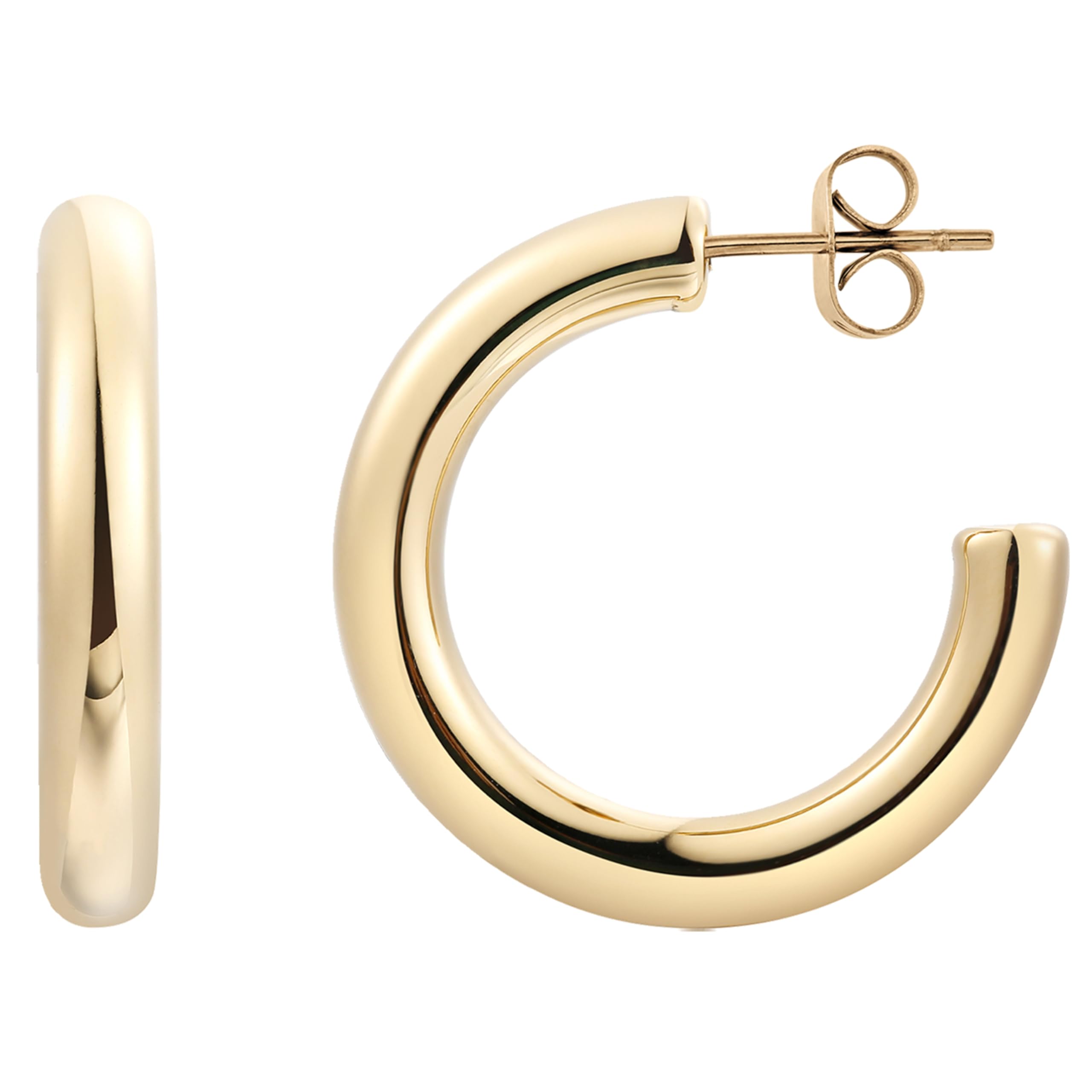 XENOX® Circle Creolen - Damen Ohrringe aus hochwertigem Edelstahl, 100% Wasserfest