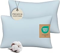 Vista 1 de Pobibaby - Paquete de 2 fundas de almohada de alta calidad para niños pequeños de 13 x 18 pulgadas - Tejido de jersey ultrasuave - Almohada