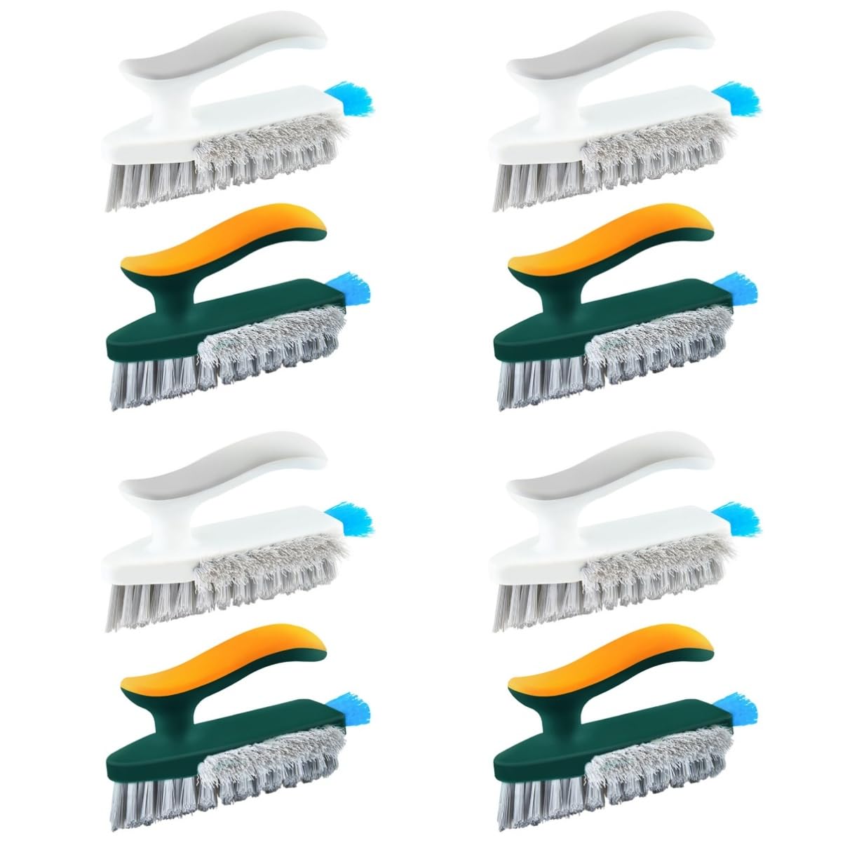 Alipis 8piezas Cepillo De Limpieza De Juntas y Esquinas Mango Ergonómico De Cepillo para Baño Dureza Alta para Azulejos y Grietas Duchas y Lavabos