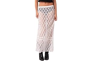 Sensuous Lace Silk Skirt