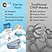 All-in-One CPAP Starter Pack by Bleep - Best CPAP Accessories Kit with Eclipse Mask, Halos, DreamPreps, Hose & Tube - Sleep Apnea Nose Mask for BiPAP Users - Therapy Kit and Supplies for Travel