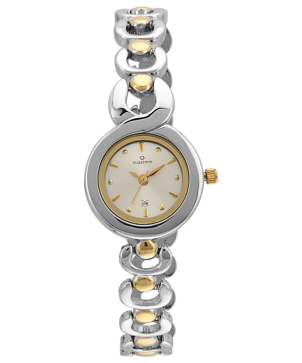 Maxima Analog Silver Dial Women's Watch - 36331BMLT