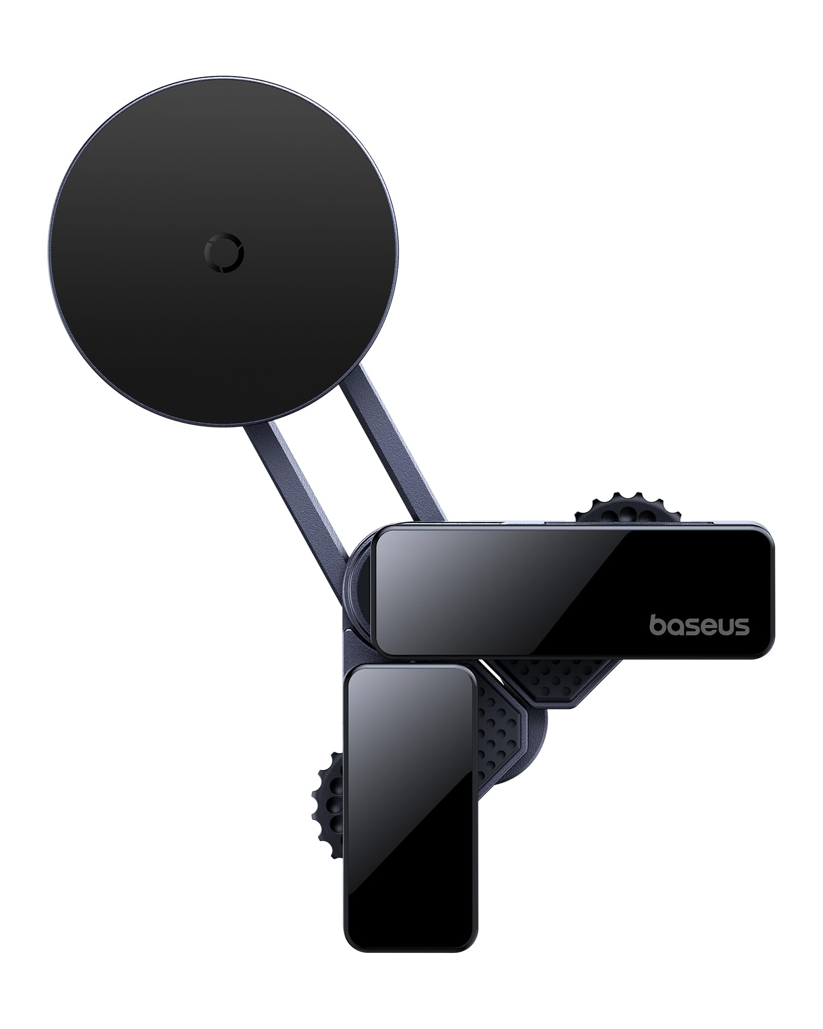 Baseus MaxView Magnetic Car Mount for Screens – MagSafe Phone Holder for Tesla & EV Infotainment Displays, 360° Adjustable Arm for iPhone & Android - Space Grey