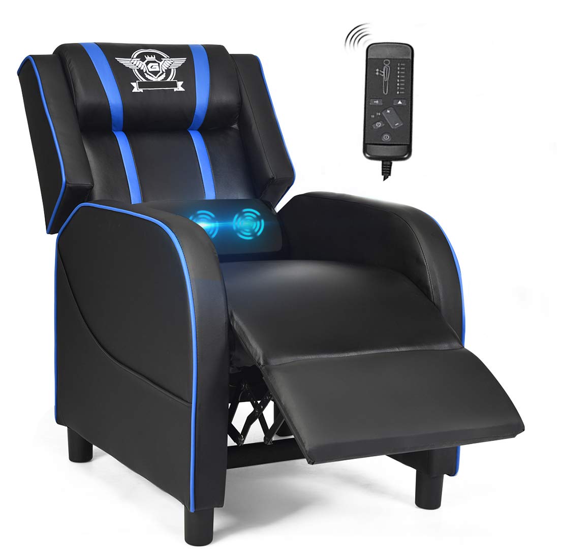Buy POWERSTONE Gaming Recliner Chair, Reclining Gaming Chair Ergonomic