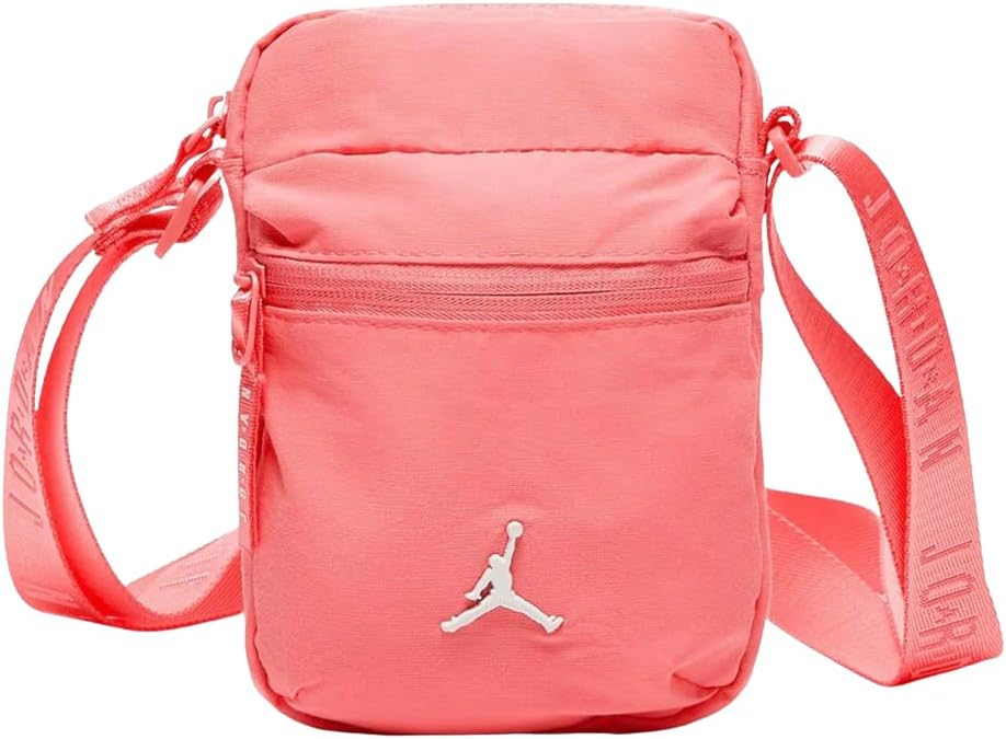 Nike Air Jordan Airborne Crossbody Festival Bag - Two Zip Compartments, Jumpman Logo - Unisex Adult, One Size