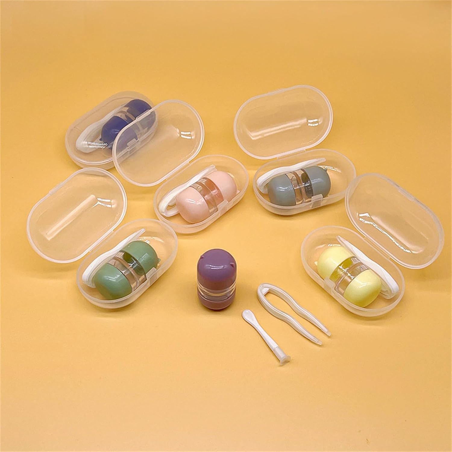 Daily Use Lenses Case Suit Transparents Pocket Small Case for Secure Insertion/Removal Secure Storage