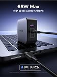 UGREEN Nexode 65W USB C Travel Adapter, GaN Universal Charger 3 Ports, US/UK/EU Plug Fast Charging Compatible with MacBook Pro/Air, iPhone 17 Pro Max/17 Pro/iPhone Air/16, iPad, Galaxy S26/S25/S24