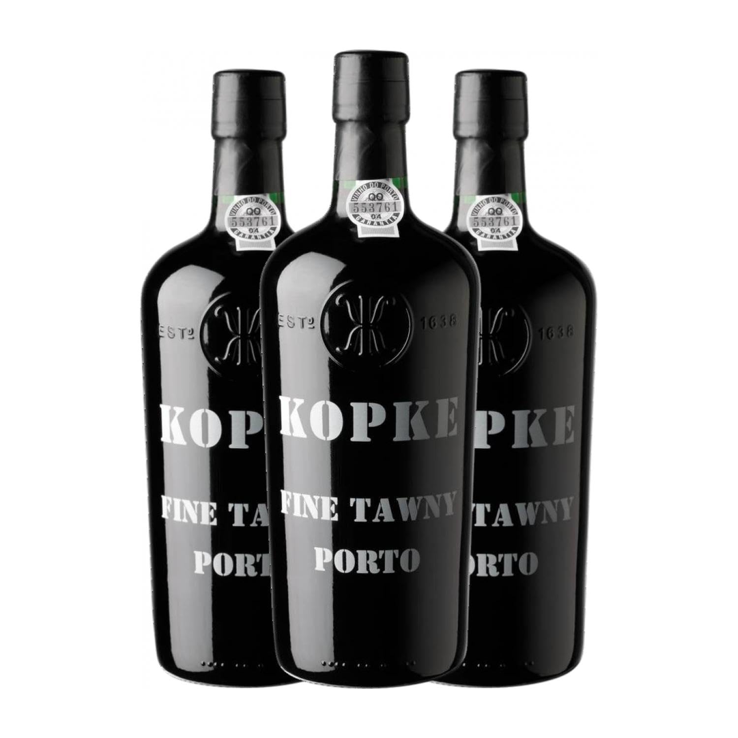 Kopke Tawny Porto 75 cl Vino generoso (Caja de 3 Botellas de 75 cl)
