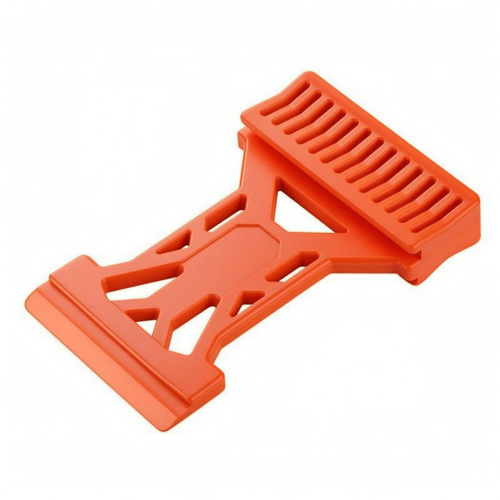 Four-Slot Wood Floor Tapping Block Grooved Flooring Installation Block Ridged Wood Floor Installation Kit Single-Piece, L, Nylon-image-4