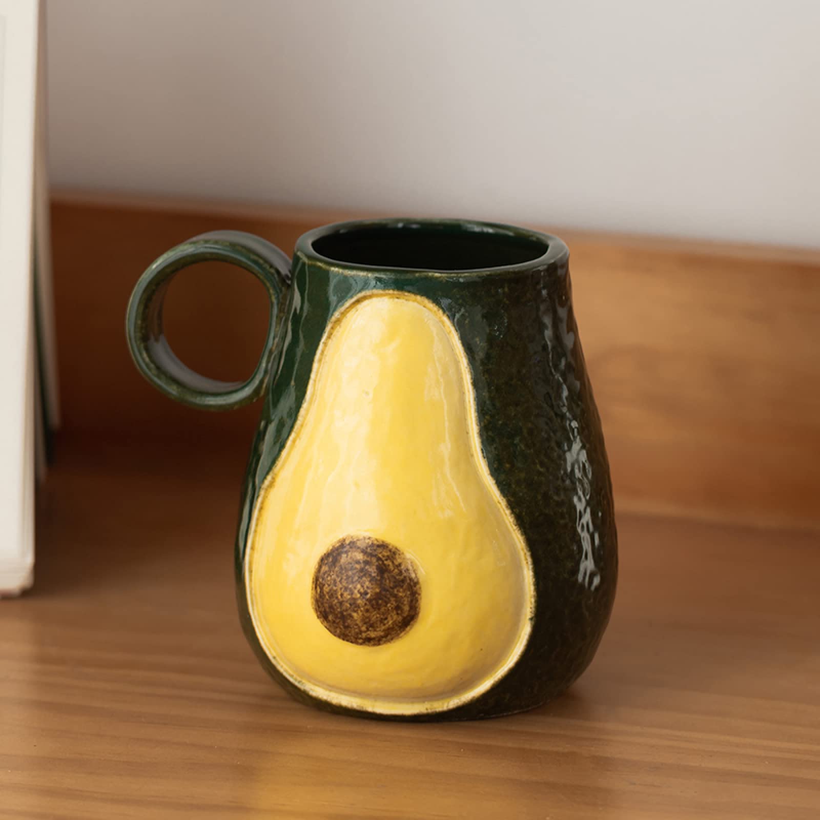 Tazza da caffè in ceramica Tazza da tè con avocado Tazza da caffè in ceramica artigianale Tazza regalo per ufficio e casa