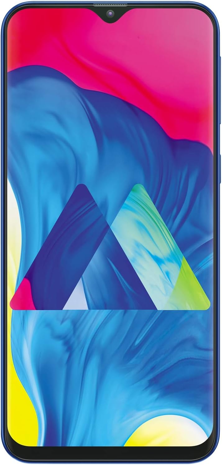 Samsung Galaxy M10 (SM-M105F) 32GB, Dual Sim, 3GB RAM, 6.22” HD+ Infinity V Display, 13MP+5MP Camera, Unlocked International Model, No Warranty (Blue)