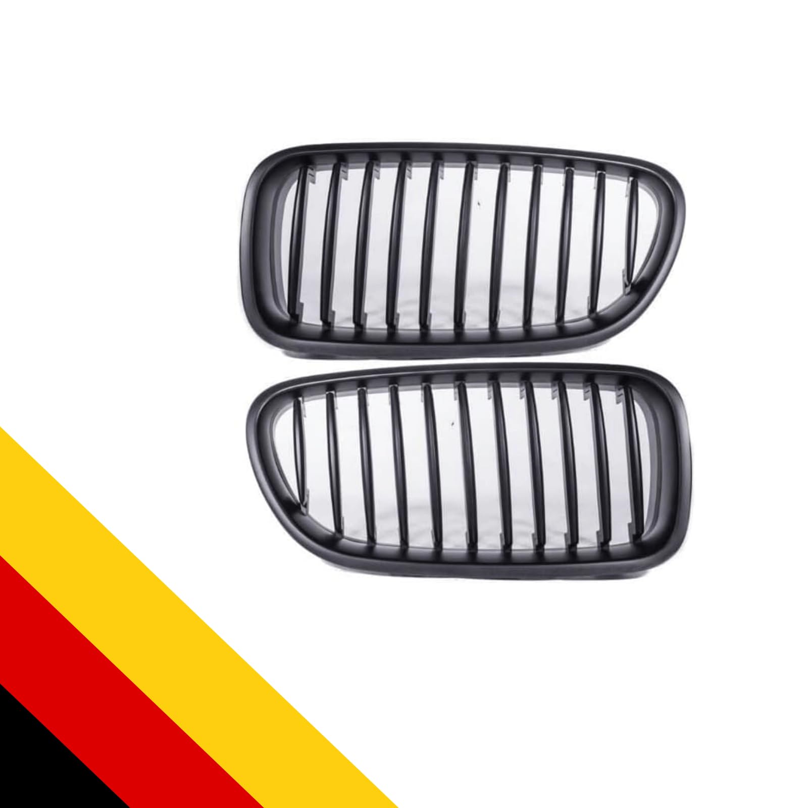 POETRYXIAO Grille de Radiateur Rein Sport Noir Brillant Pont Unique pour Série 5 F10 F11 M5 2010-2017, adapté au tuning