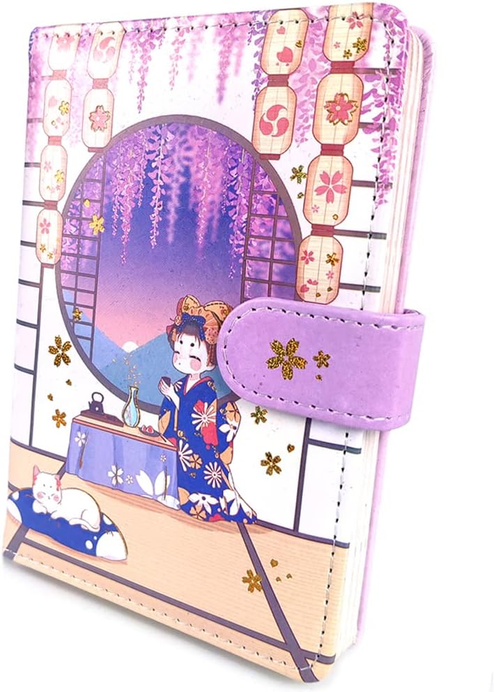 Cherry Blossom Journal Notebook - Sakura Themed A5 Notebook With Colored Pages For Women