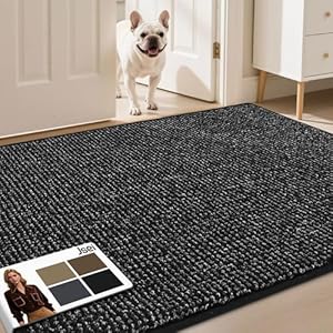 JSEI Dirt Trapper Door Mat 36"x60" Non-Slip Washable Entrance Mat, Dog Doormats, Absorbent & Fade-Resistant Floor Mats, Low Profile Welcome Mats for Entryway, Front Door, and Inside Entrance