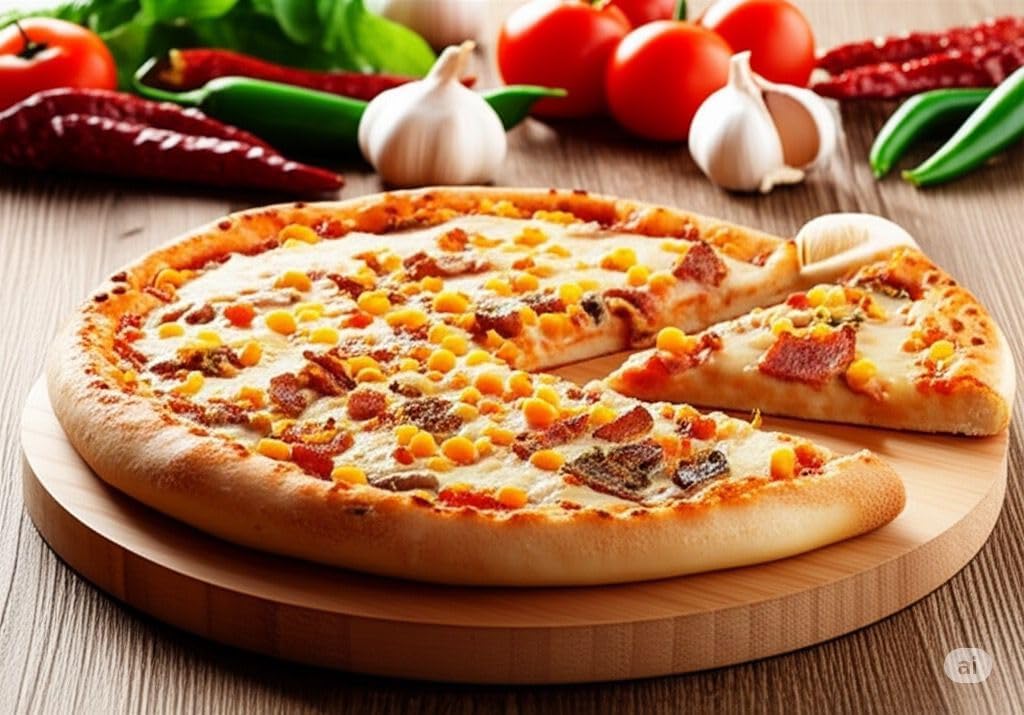 Premium Serisi Bambu Döner Ayaklı Sunum ve Pizza Tahtası 36 cm