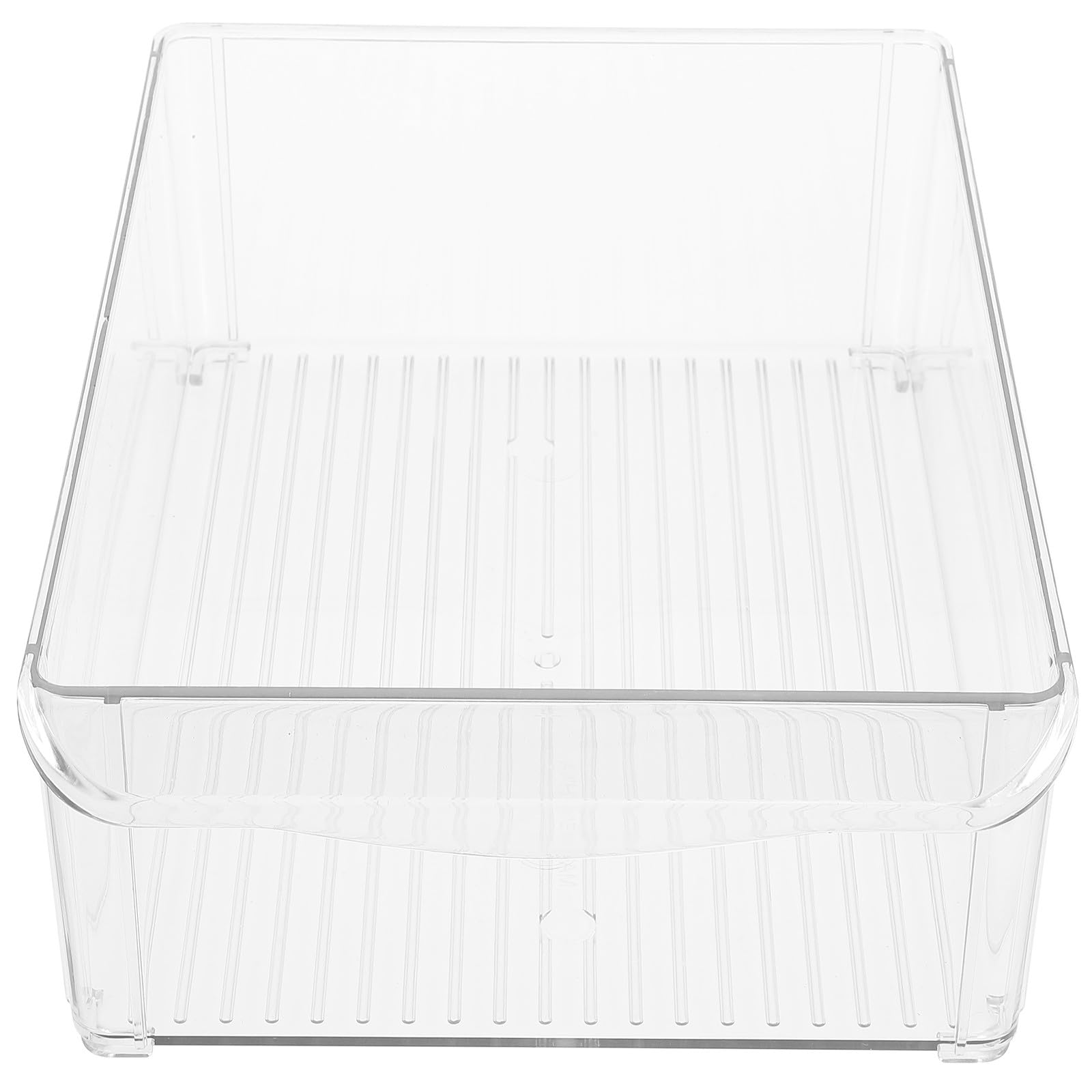 Caja de Almacenamiento para Alimentos Frescos Tapa, Organizador Transparente Apilable para Refrigerador, para Despensa y Armarios de Cocina Doméstica