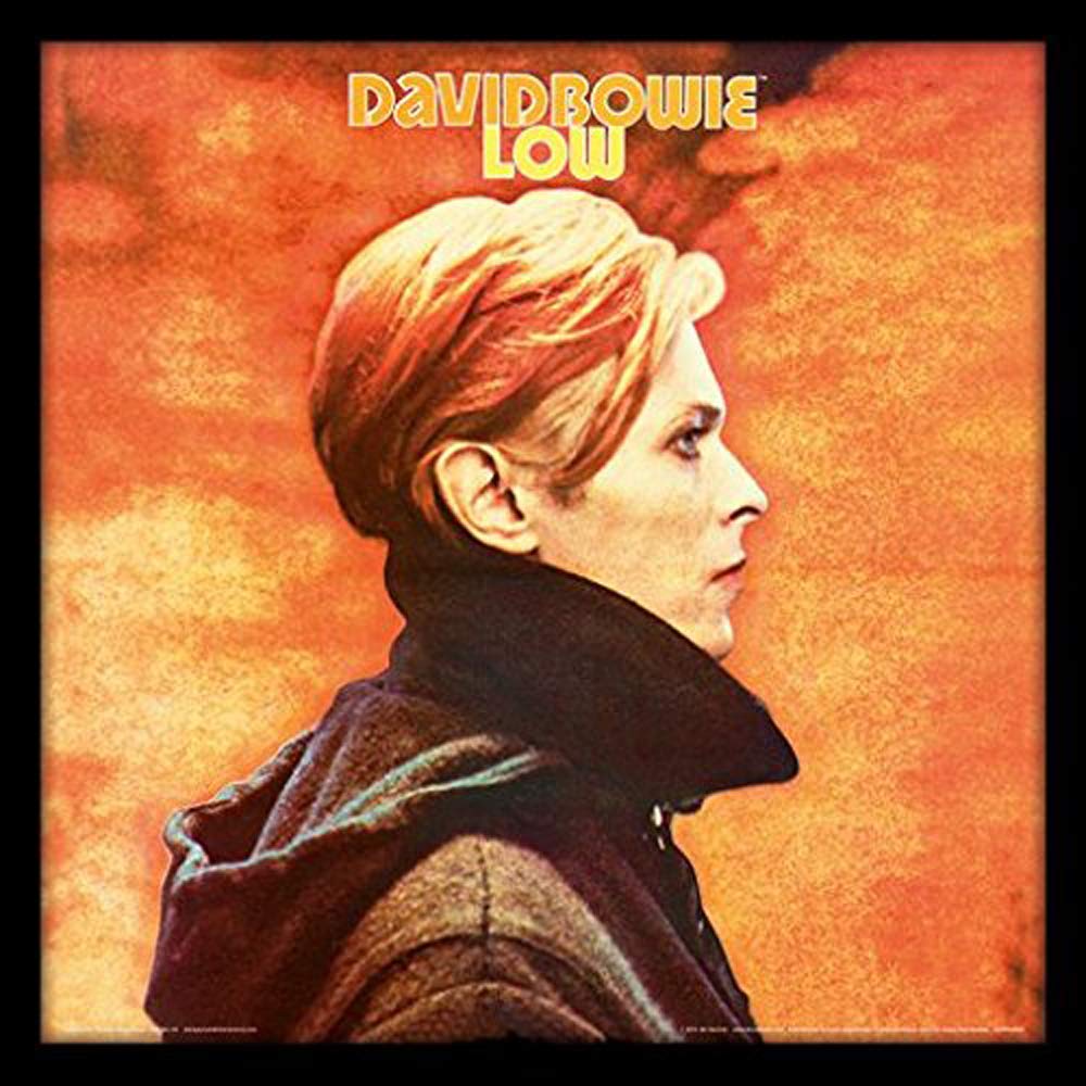 Bowie Multi-Colour David Acppr48153 Low 12" Album Cover Framed Print, Mdf, 32 X 32 X 1.5 Cm