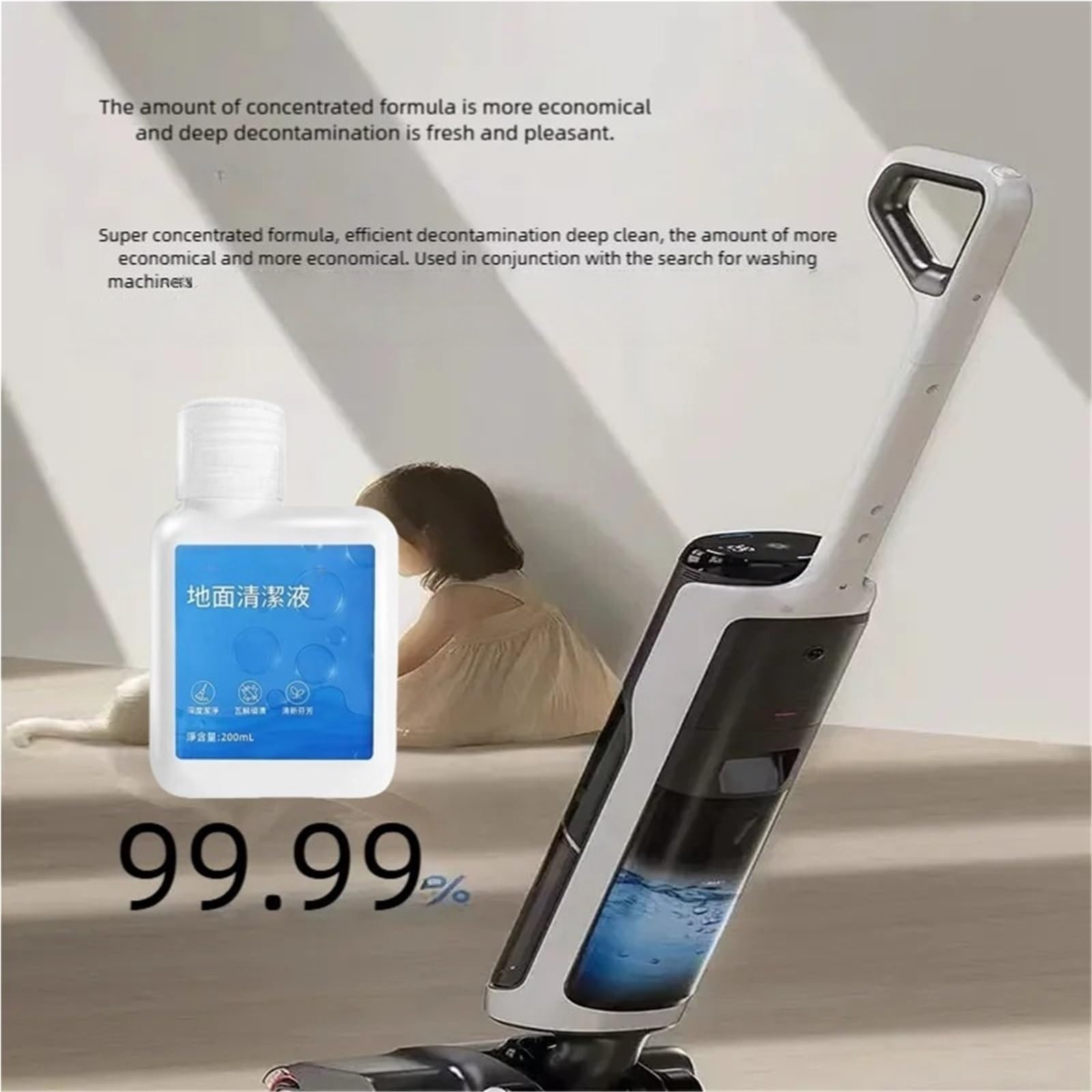 Líquido limpiador 200ml compatible con Dreame G10,K10,H12,H13,L40 Ultra(4pcs)