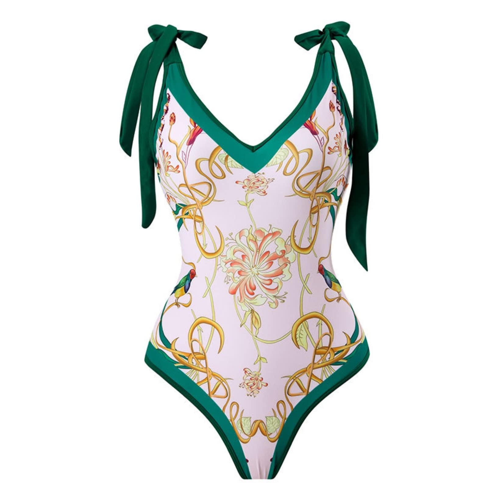 Mujeres Traje De Baño De Dos Piezas con Falda Larga Sarong Playa Cover Up Beachwear para Playa, Piscina, Vacaciones Tropicales (Color : O, Size : XL)