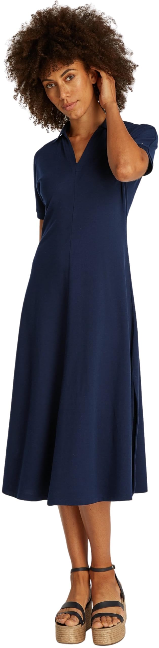 Polo Shirt Dress Tommy Hilfiger Plus Size Women's Dresses Maxi Dress Curve  Dresses Tommy Dress Plus Size Tommy Hilfiger Women's Lyocell Midi Polo  Dress, Blue