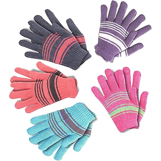 Boys WarmWool Gloves Multicolour 4-8 Years