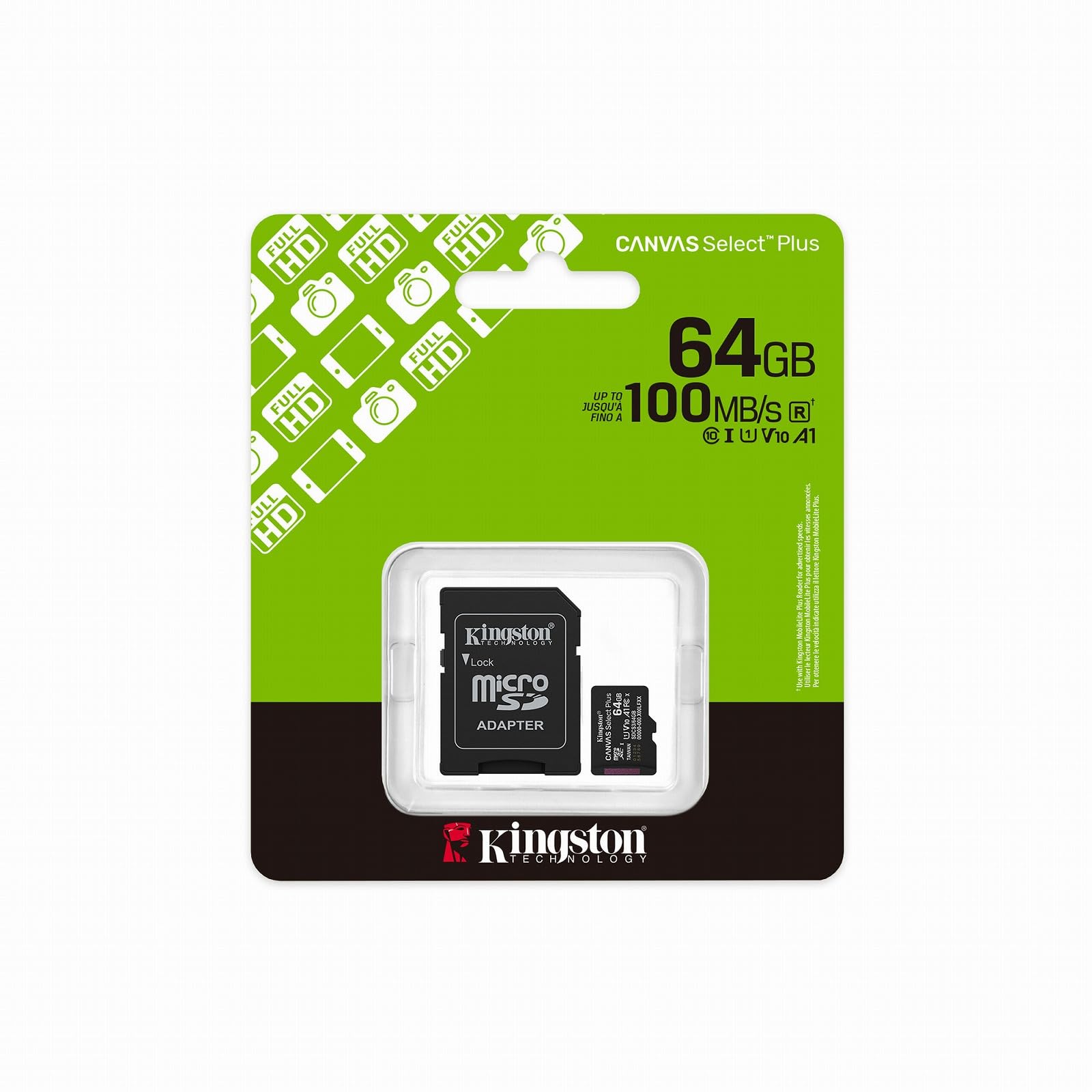 Amazon | Kingston Canvas Select Plus microSDメモリーカード 64GB