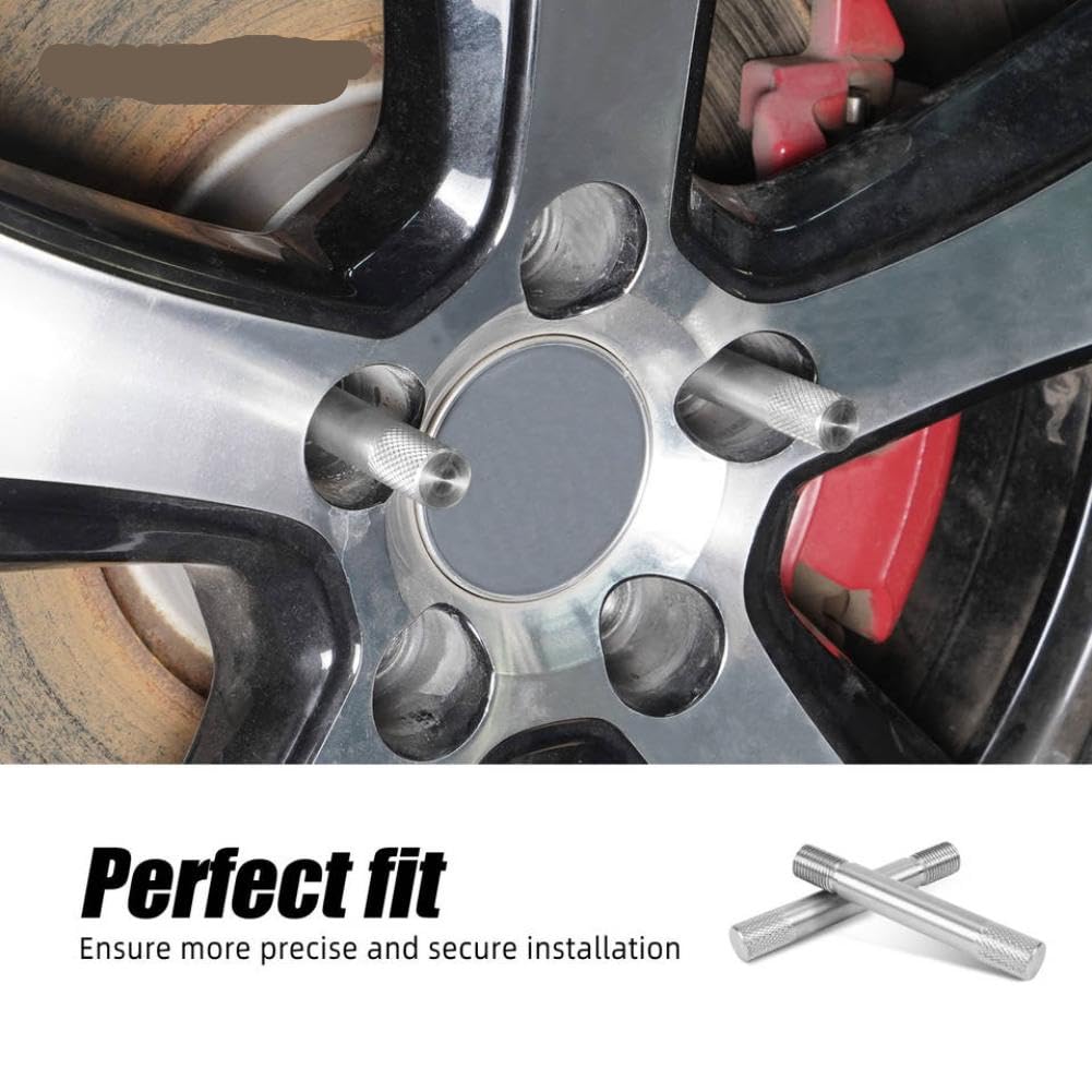 Set di Perno per Allineamento Ruote M14x1.5 Compatibile con Auto per Riparazione Pneumatici