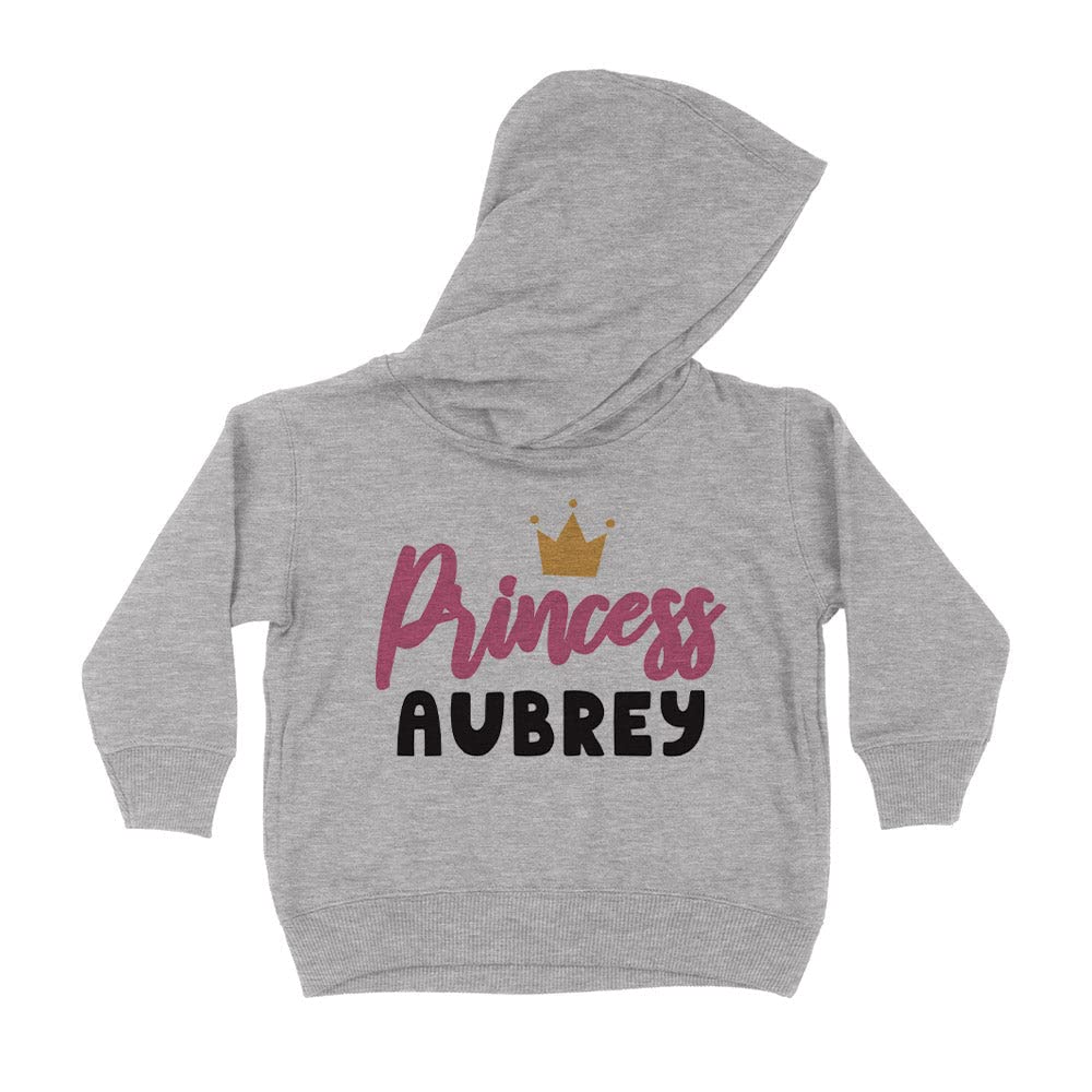 Princess Aubrey Kids Hoodie Sweatshirt Toddler 2T Heather Grey
