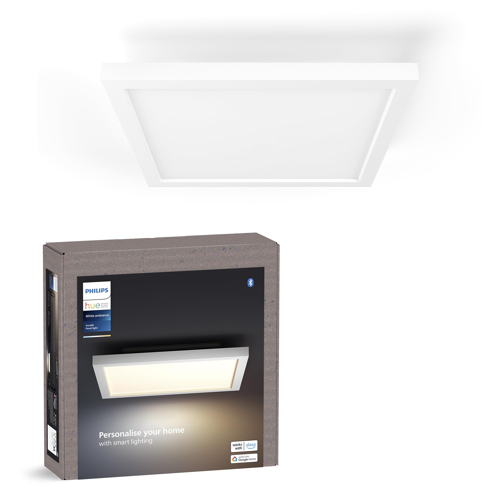 Philips Hue Philips Ceiling Light Aurelle Square Panel Light - White