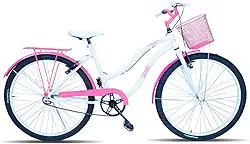 Bicicleta Feminina Passeio Forss Hello Aro 26 Com Cestinha