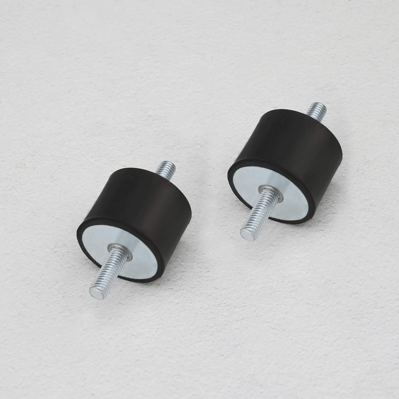 4 Stück M8 40x30mm Doppelend-Gummi-Absorber Halterungen Anti-Vibrations-Isolator für Luftkompressoren Motoren Wasserpumpen