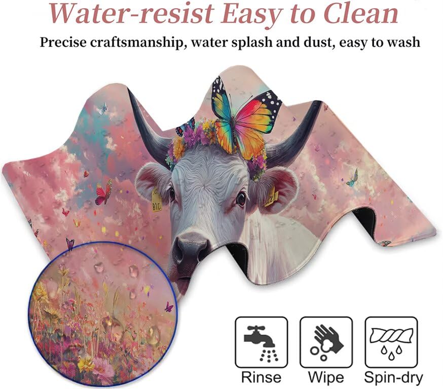 Tapis de souris bœuf XXL antidérapant pour éviter les ratés - 7