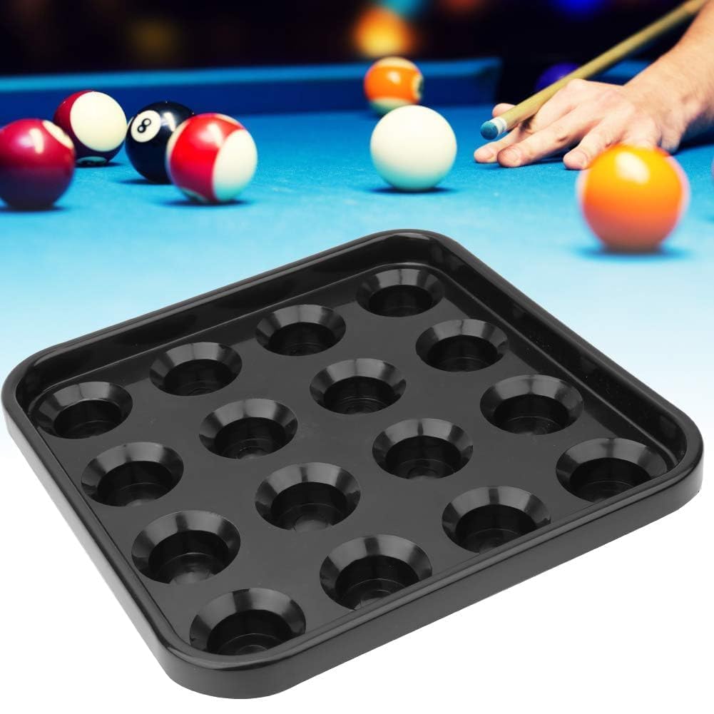 HERCHR Bandeja de Billar, Almacenamiento de Bolas Profesional 16 Bolas Accesorio Piscina