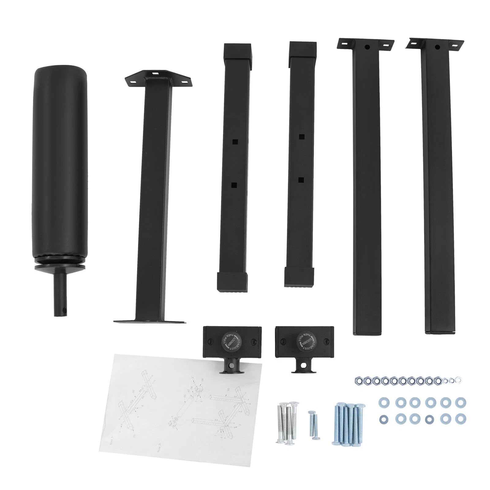 Multifunzionale Squat Rack e Squat Stand, regolabile in altezza con carico massimo 200 kg, per palestra in acciaio al carbonio