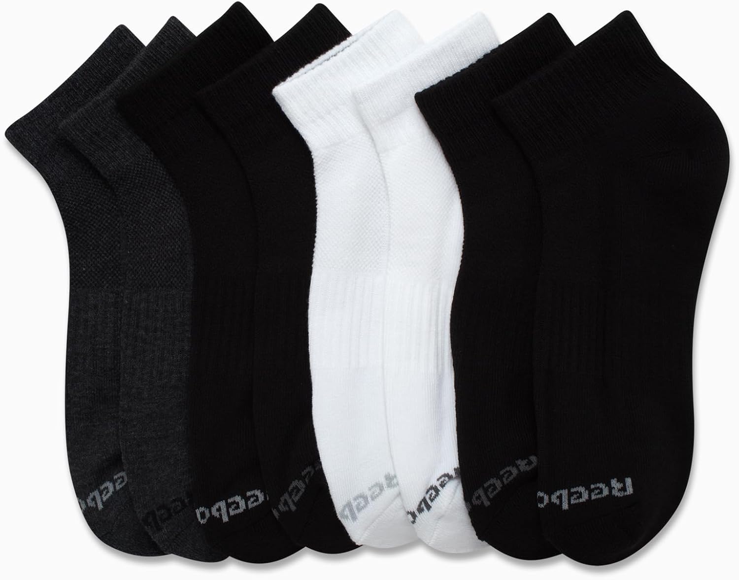 Reebok Mens Quarter Socks - 8 Pack Performance Arch Support Socks - Cushioned Athletic Socks for Men (Shoe Size: 6-12.5) - Image 5