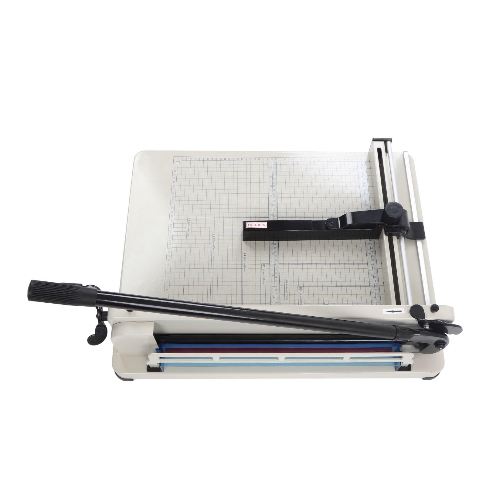 SEAFRONT Coupe Papier A3 400 Feuilles Manuel en Acier de Bureau Robuste