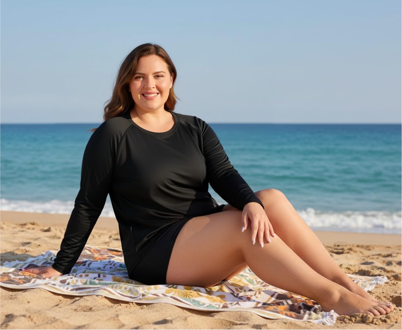 ForHailey Maillot de bain à manches longues pour femme - Protection UV UPF 50+ - Séchage rapide - Pour la randonnée, la pêche