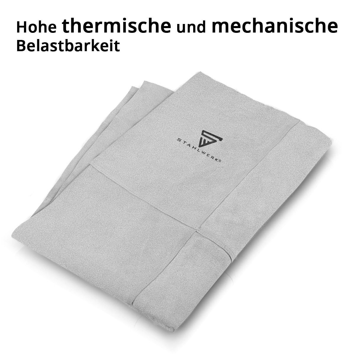 STAHLWERK Schweißerdecke 140 x 200 cm – hochwertige Spritzschutzdecke | Schweißermatte aus robustem Echtleder mit hoher thermischer und mechanischer Belastbarkeit, hochwertig verarbeitet