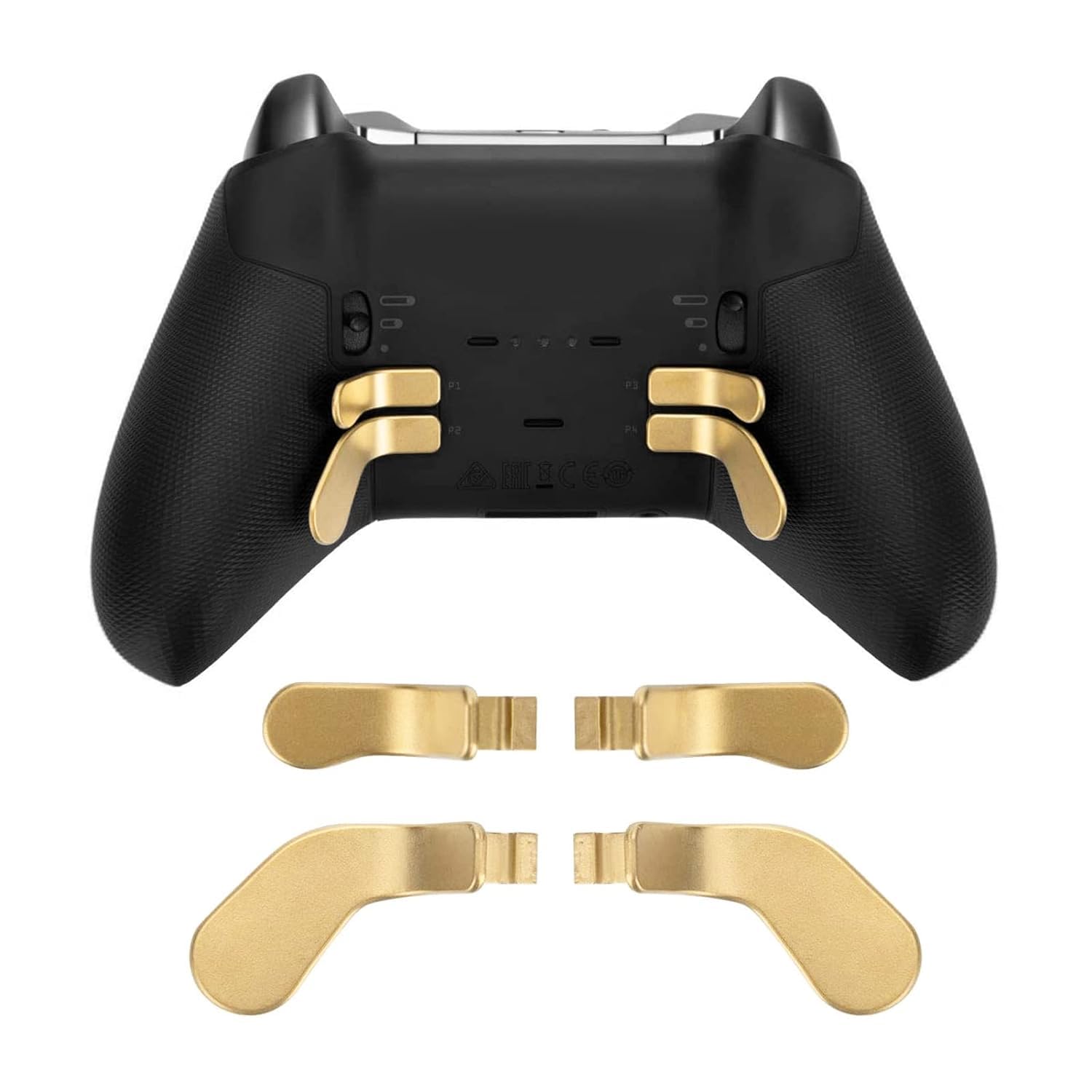 4 PCS Controller Paddles, Metal Hair Trigger Locks Replacement Parts for Xbox One Elite Series 2 Controller, Stainless Steel Controller Paddles Replacement Parts Accessories Kits (Gold) (B0D1VPNP7K) Amazon Price History, Amazon Price Tracker