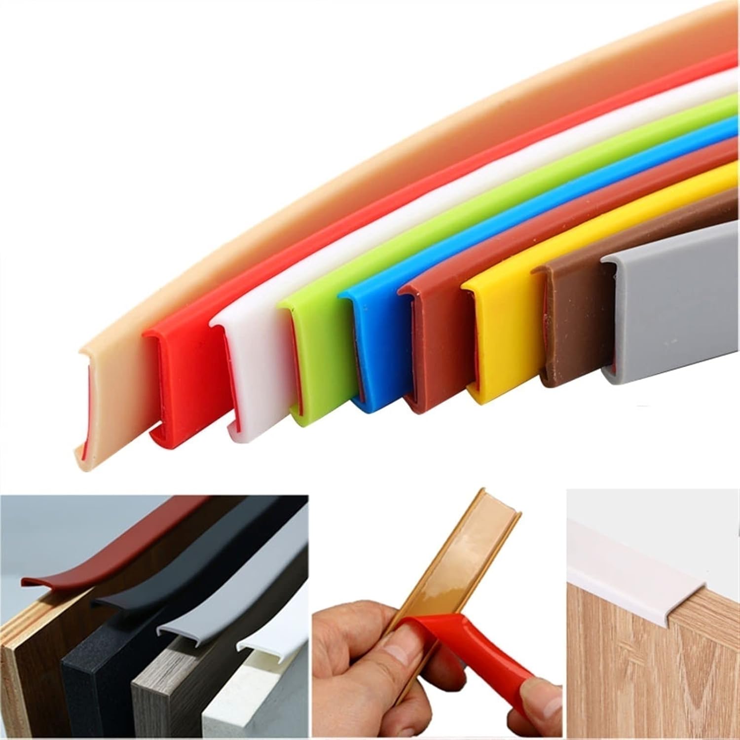 16.4ft Self Adhesive UShape Edge Banding, Edge Guard Edge