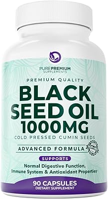 Black Seed Oil 1000mg per Serving. Non-GMO & Vegetarian Black Seed Oil Capsules 45 Day Serving. Organic Cold Pressed Black Cumin Seed. Nigella Sativa Seeds. USA Made Supplement for Men & Women